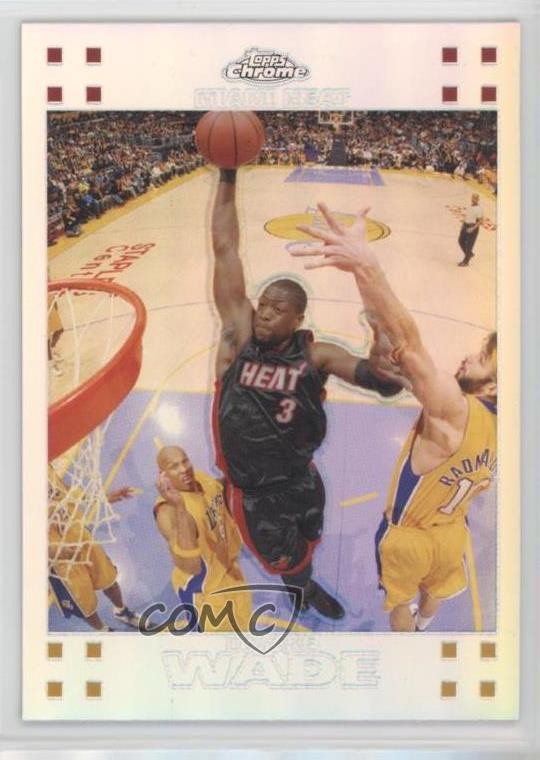 2007-08 Topps Chrome Refractor /999 Dwyane Wade #3 HOF s1i