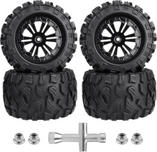 4pcs 2.8 Preglued Mounted Od 125mm 110 Rc Truck Tires And Wheels 12mm Hex Hubs 4pcs 2.8 Preglued Mounted Od 125mm 110 Rc Truck Tires And Wheels 12mm Hex Hubs