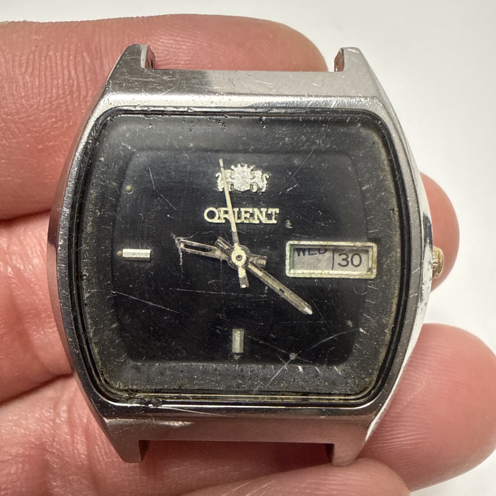 Black Automatic Men’s Orient Dial Watch Vintage - vintagewatches.pk