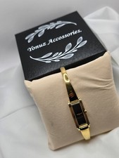 Gucci Ref 109 Gold Tone Bangle Watch Boxed Quartz WORKING