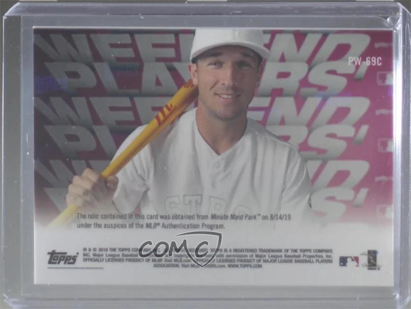 2019 Topps Now Players Weekend Relics Black /99 Alex Bregman #PW-69C - Image 2 of 2