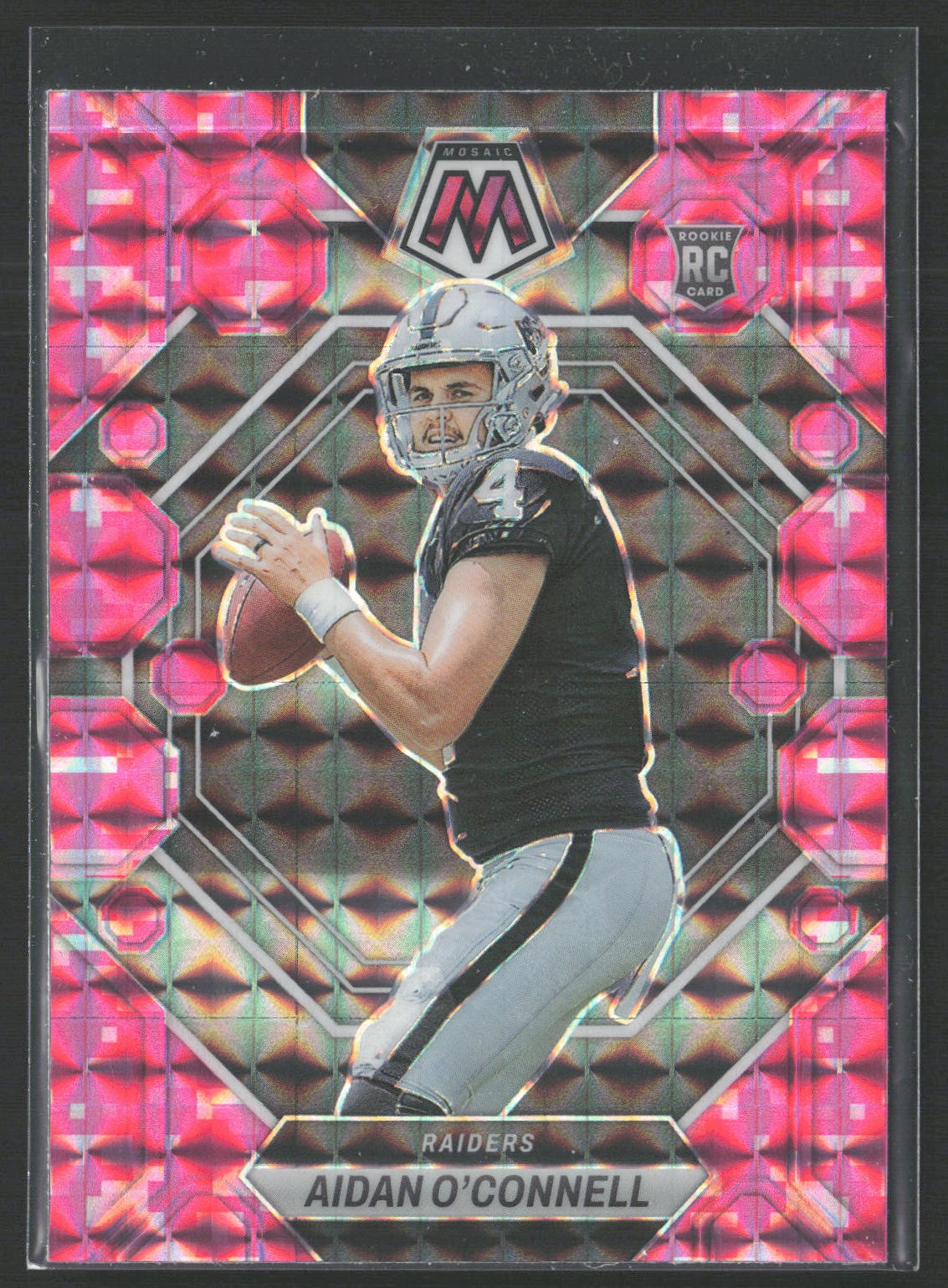 2023 Panini Mosaic #281 AIDAN O'CONNELL Camo Pink Mosaic