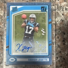 2024 Panini Clearly Donruss #66 Xavier Legette Autograph Rated Rookie   1/1
