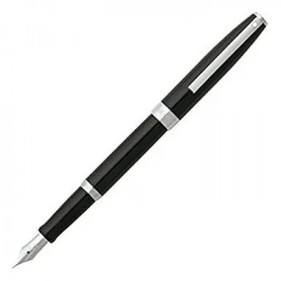 Sheaffer Sagaris, Gloss Black with Chrome Trim, Fountain Pen: Medium Nib (E09470