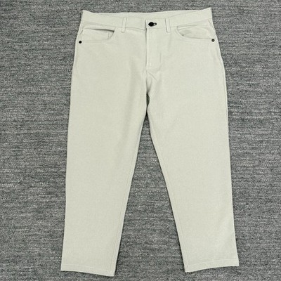 Public Rec Men's Pants Men 34X24 Light Gray Dealmaker Cropped Chino Performance