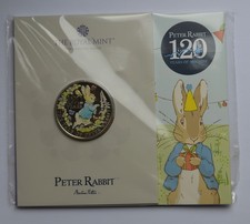 Royal Mint 2022 120 Years of Peter Rabbit Colour £5 Coin Pack SEALED