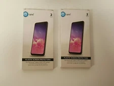 SET OF 2 ONN Plastic Screen Protector for Samsung Galaxy S10e 4 Pack 