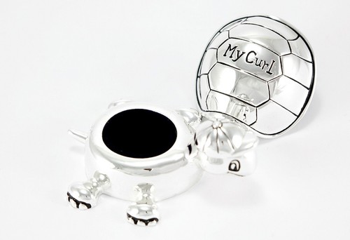 Tooth Box Lure Baptism Gift Turtle Silver-Plated Milk Tooth Box with Engraving - Picture 22 of 50