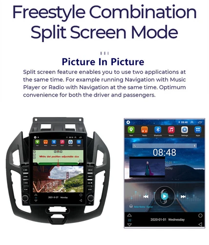 Android 13 GPS Stereo Navi 64G 9.7" For Ford Transit Connect 2014-2018 Car Radio - Bild 16 von 23