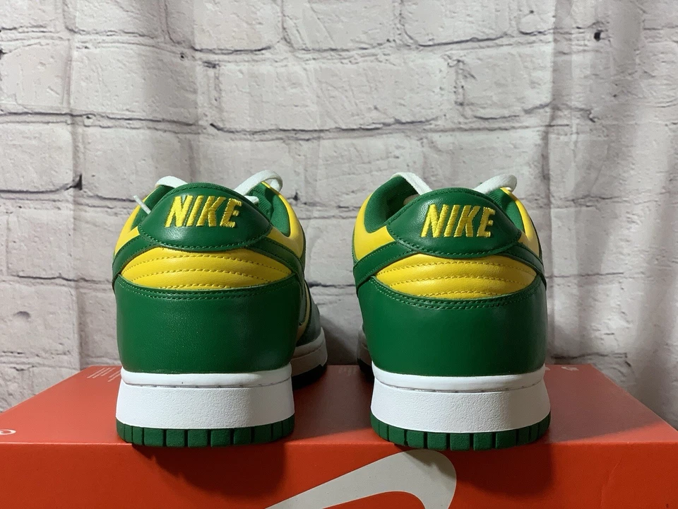 Nike Hombre Dunk Low SP Brasil 2024 Varsity Maíz Pino Verde Tallas CU1727-700 Nuevo Foto 3 de 4