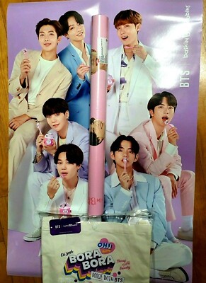 BTS 2020 Official Baskin robbins BTS soulder eco bag bromide