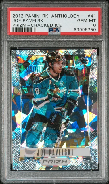 2012-13 Panini Prizm Cracked Ice Limited Edition #41 Joe Pavelski /10 PSA 10 GEM