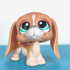 Authentic Littlest Pet Shop #1106 Basset Hound Dog / Original Hasbro LPS