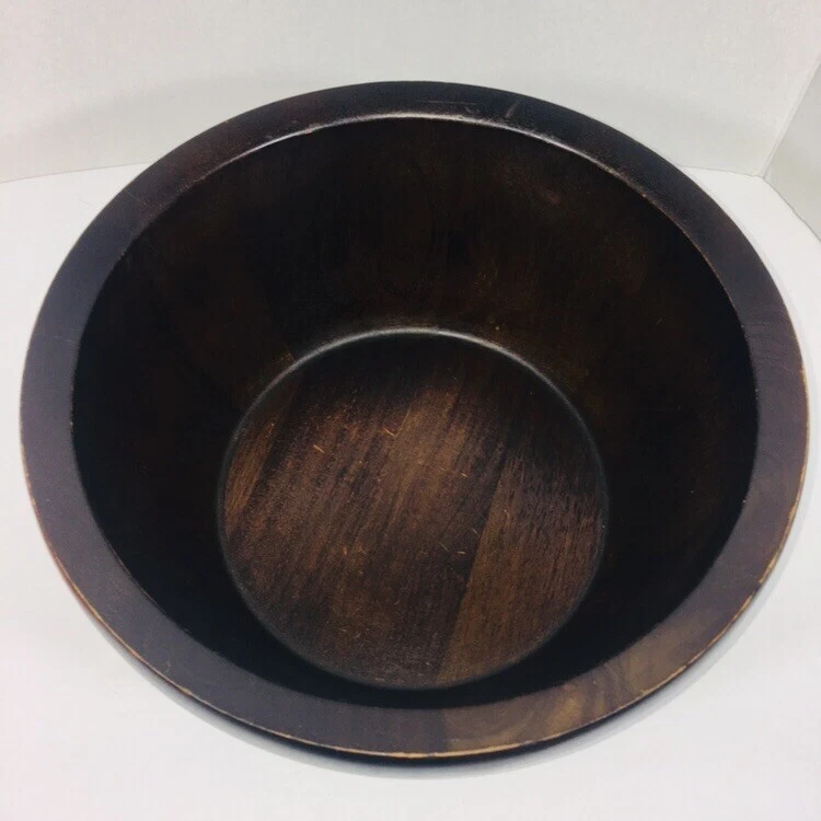 Thomas O’Brien Vintage Modern  Rubberwood 13” Salad /Fruit Bowl - Image 4 of 4