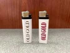 Lot of 2 Old Gold Cigarettes Disposable Plastic Lighters NOT WORKING