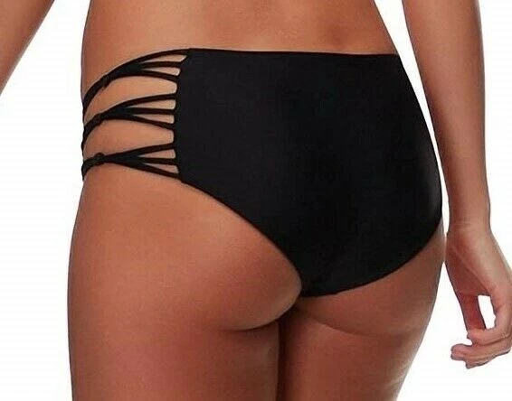 Pantalones de bikini MIKOH para mujer 267247 Barcelona trajes de baño negros talla pequeña Foto 2 de 2