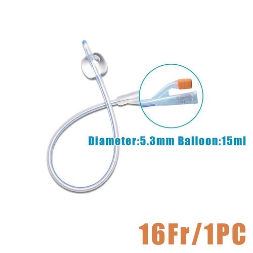 Medical Disposable 2 Way Silicone Urinary Catheter For 8r/12/14/16/18/20/22/24Fr - Picture 19 of 23