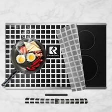 KitchenRaku Induction Cooktop Protector Mat 20.4 x 30.7 IN, Stove Cooktop Cover