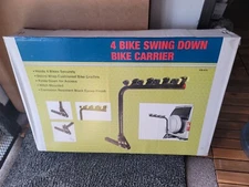 4 or 2  Bike Rack 2" Hitch Mount Swing Down Adjustable Bicycle Carrier Rack SUV