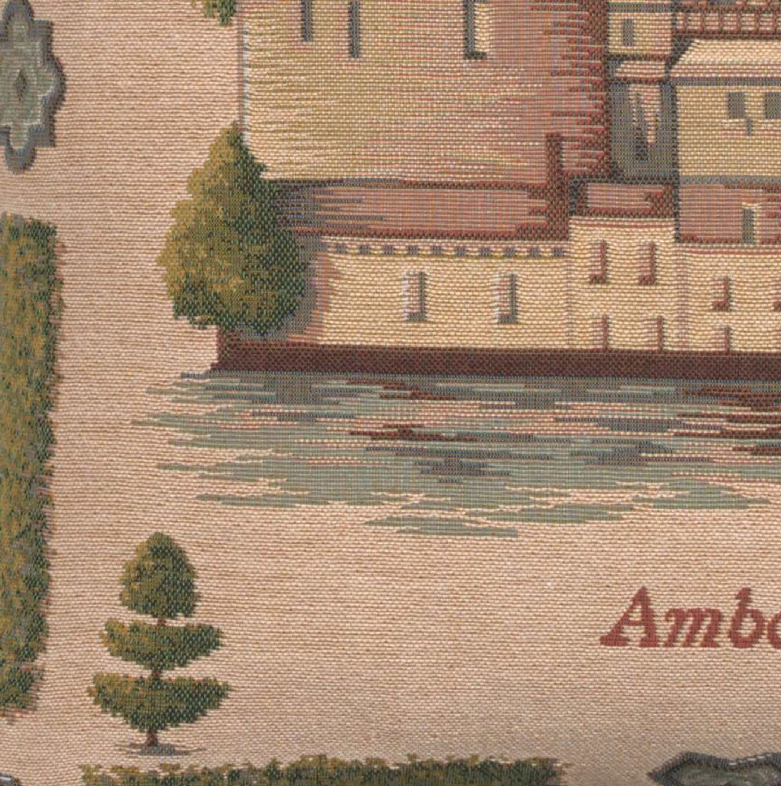 Throw Pillow Cover Chateau d'Amboise Tapestry Woven Cushion Cover