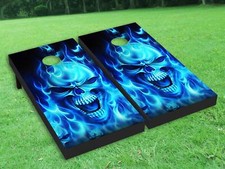 Evil Skeleton skull Cornhole Board Wrap LAMINATED Wraps Decals Vinyl skin 21-2