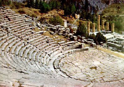 DELPHI, Theatre, Temple of Apollo, Théâtre, Apollo Tempel Postcard