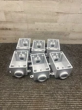 NEW LOT OF 6 CANTEX 5133464 3/4" 1G PVC FSC BOXES