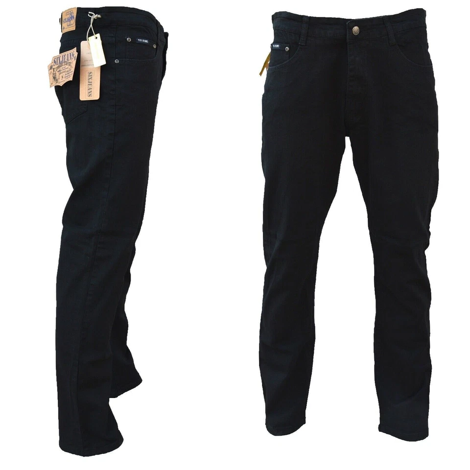 Herren Jeans Slim Fit Regular Stretch Jeanshose Übergröße Hosen Six-Jeans 2028 - Bild 1 von 1