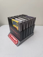 Nintendo, NES Six Cartridge In Sleeve Flat Display Stand, 3D Printed