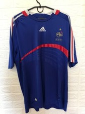 jersey france football vintage 2007-2008 adidas xl blue