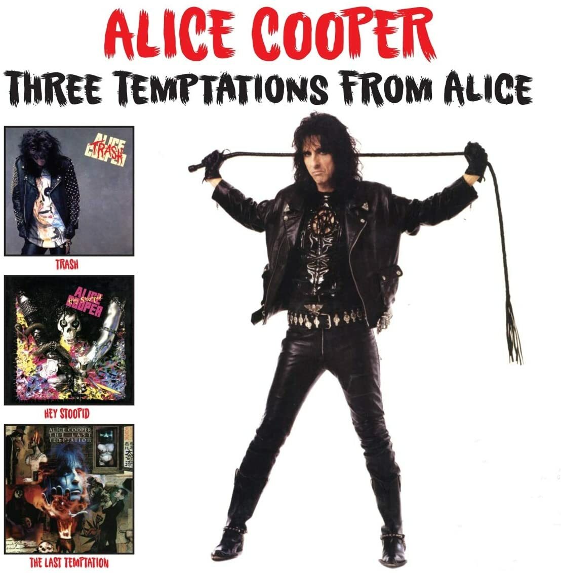 Alice Cooper Three Temptations 2-CD NEW SEALED Trash/Hey Stoopid/Last Temptation