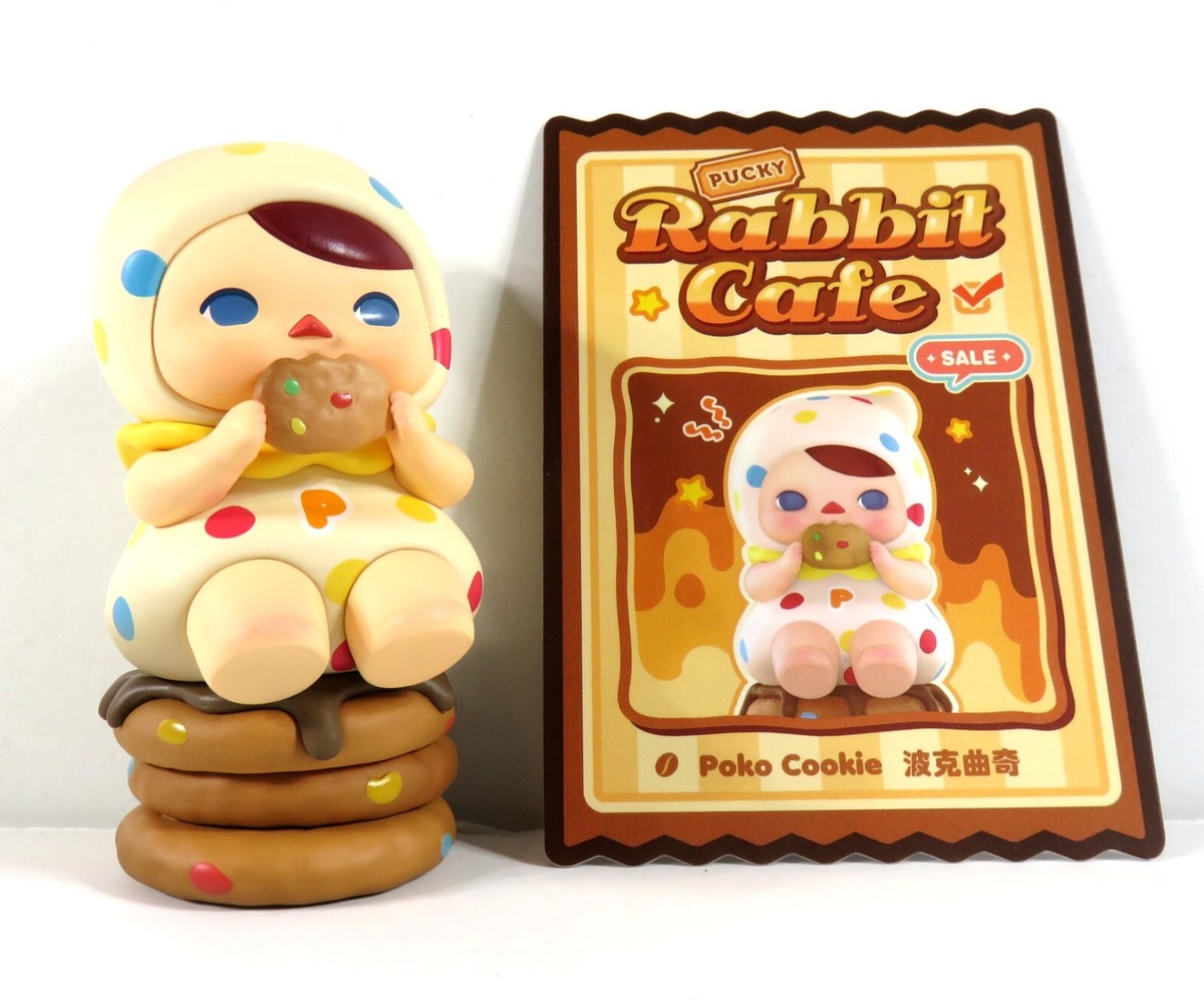 Pop Mart Pucky Rabbit Cafe Mini Figure Poko Cookie NEW | eBay