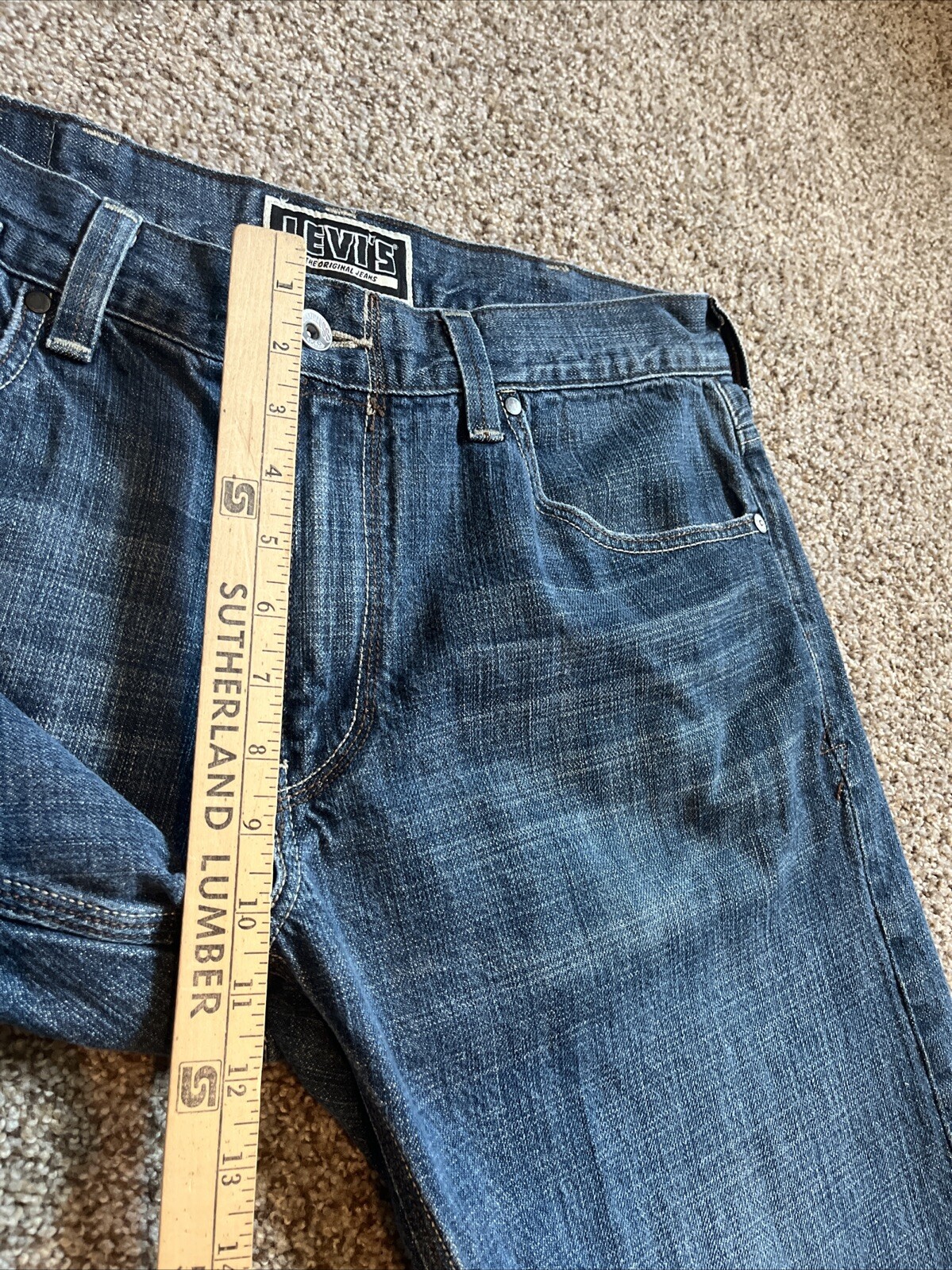 Levi's The Original Jeans Mens 514 Slim Straight Denim 38x30 (35 X 28) - View 8