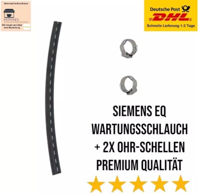 Wartung Schlauch für Siemens Bosch EQ3 EQ500 & EQ9 für Brühgruppe Brüheinheit