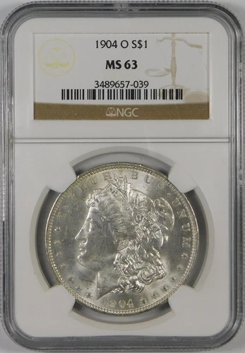 1904-O $1 Morgan Silver Dollar Coin NGC MS63