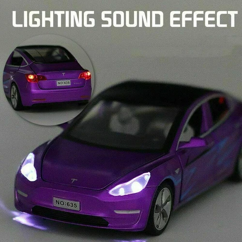 1:32 Tesla MODEL3 Legierung Automodell Spielzeugfahrzeuge Jungen Kinder Geschenk - Bild 2 von 16