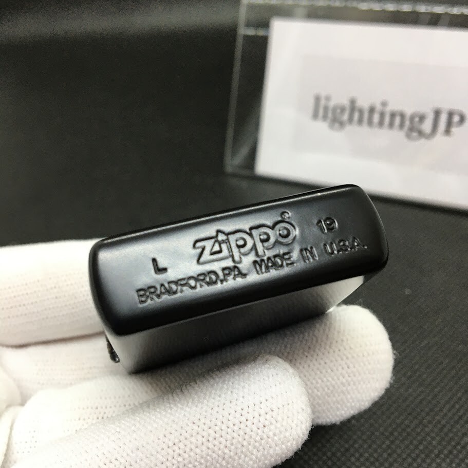 Zippo Virgin Mary Cross Maria Matte Black Gold 2 Sided Etching