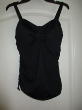 Fantasie 5751  Versailles  Twist Front UW Tankini Top Swimwear Black 32I 105 B9