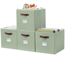 Storage Baskets 13x15x13 Storage Cube Bins With Label Holders Kallax Storage Cub