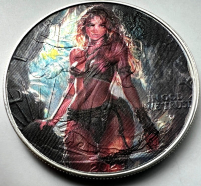 Beautiful Cave Girl - American Silver Eagle 1oz 99.9% Silver Dollar Coin