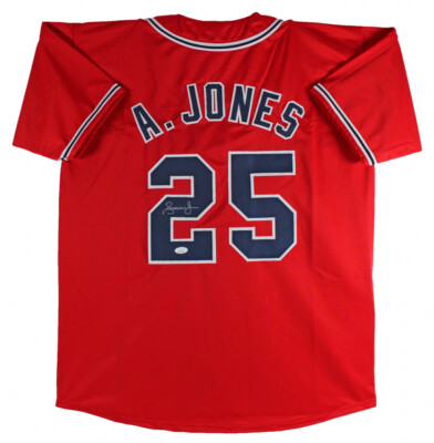 Andruw Jones Signed Atlanta Braves Jersey (JSA COA) 10xGold Glove ...