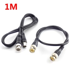 BNC Male To Male To Female Cable Coax Line CCTV 1M 3.3ft Extension Cable