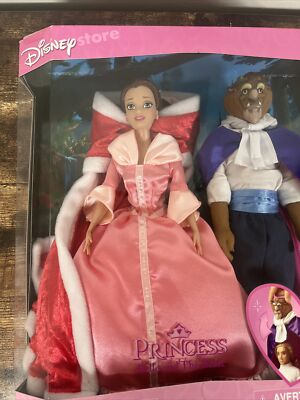 Disney Store Beauty Princess Belle-Pink Dress & The Beast Doll Set RARE  WIDE BOX | eBay