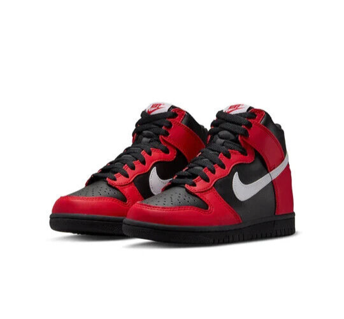 Nike Dunk High GS Leather Sneaker "Deadpool" UK 5,5 DB2179-003 Schwarz Rot Weiß