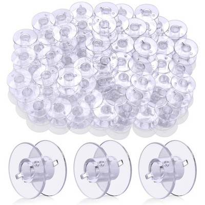 50 pcs Sa156 Class 15 Sewing Machine Bobbins 15J Plastic Sewing Accessories 