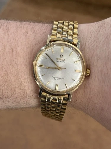 Vintage Men Watch Omega Seamaster De Ville Automatic 14k Gold Filled.