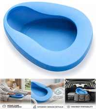 Robuste PP Bettpfanne Erwachsene Senioren Behinderte fest dick stabil Bett Urinal 36,5 cm