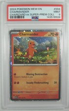 Pok�mon 2024 CHARZARD ex SUPER PREMIUM COLLECTION CHARMANDER  #004 PSA 9 MINT