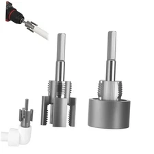 PVC Pipe Threader Kit 1/2" 3/4", Integrated Internal & External Pipe 1 set