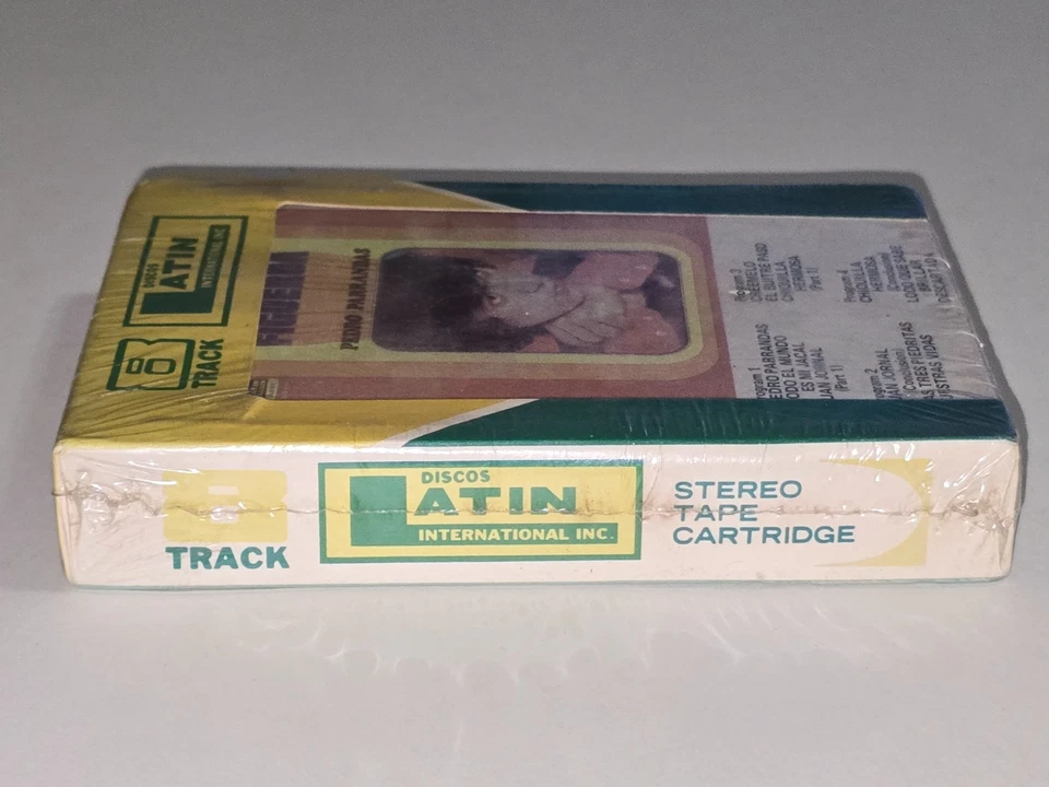 PEDRO PARRANDAS SEALED JOSE MANUEL FIGUEROA 8-TRACK TAPE 74 DISCOS LATIN MEXICO - Image 3 of 4